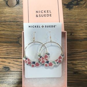 NWT and box Nickel and Suede Garden Bloom Havens earrings